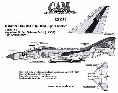 McDonnell F-4EJ 306 Sqn Japan ASDF 10th Anniversary