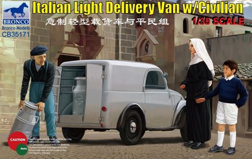 Fiat 500 'Topolino' Italian Light Delivery Van with Civilian