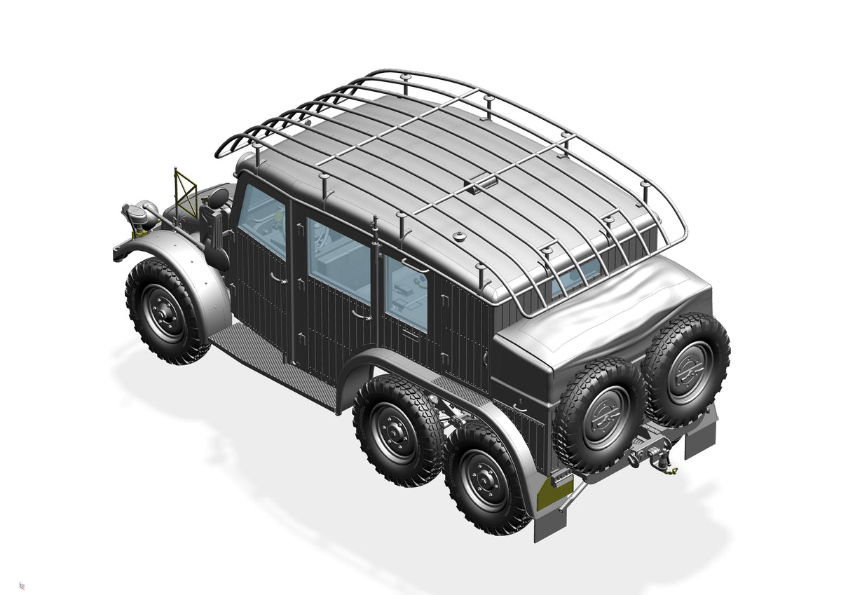 German Krupp Protze Kfz.19 Radio command Car