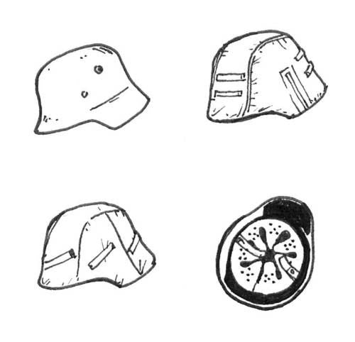 German WWII Helmets (6 pcs)