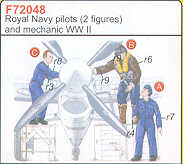 2 Royal Navy/RN Pilots WWII + Mechanic