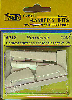 Hawker Hurricane Mk.II separate control surfaces (designed to be used with Hasegawa kits)