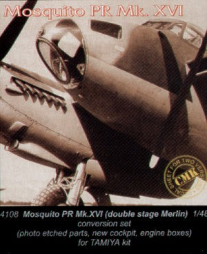 de Havilland Mosquito PR Mk.XVI twin stage Merlin engine (designed to be used with Tamiya kits)