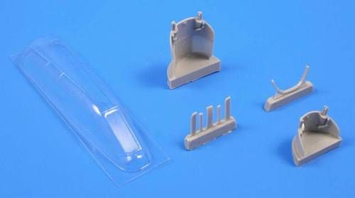 BAC TSR-2 correction set. Contains completely new vacformed canopies of the correct shapes. The set includes cushioning and bracers for the canopies. (designed to be used with Airfix kits)
