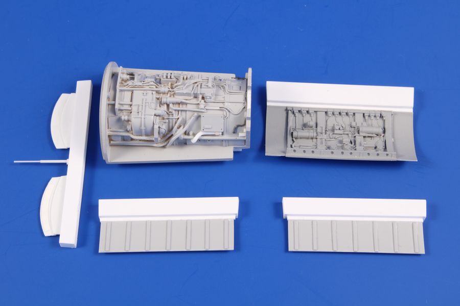 Lockheed F-104G/J Starfighter Engine 1/48- open cover panel with partially visible engine in lower fuselage - for the new Kinetic F-104 model. (designed to be used with Kinetic Model kits)