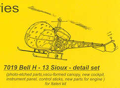 Bell H-13 details (designed to be used with Italeri kits)