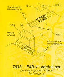 Douglas F4D-1 Skyray engine (designed to be used with Tamiya kits)Special Hobby sold out August 2023