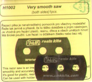Small razor saw. 'very smooth' 2 blades/1 piece