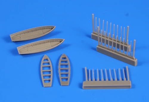 Bismark/Bismarck German 1941 6m Cutter (2 pcs (designed to be used with Trumpeter kits)