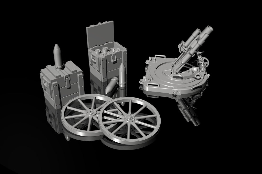 German WWI 7.58 cm Leichter minenwerfer n/A all resin kit