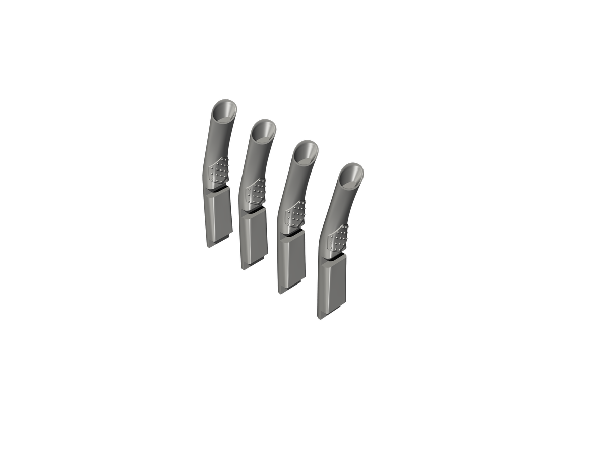 Bristol Blenheim Mk.I exhausts (designed to be used with Airfix kits)