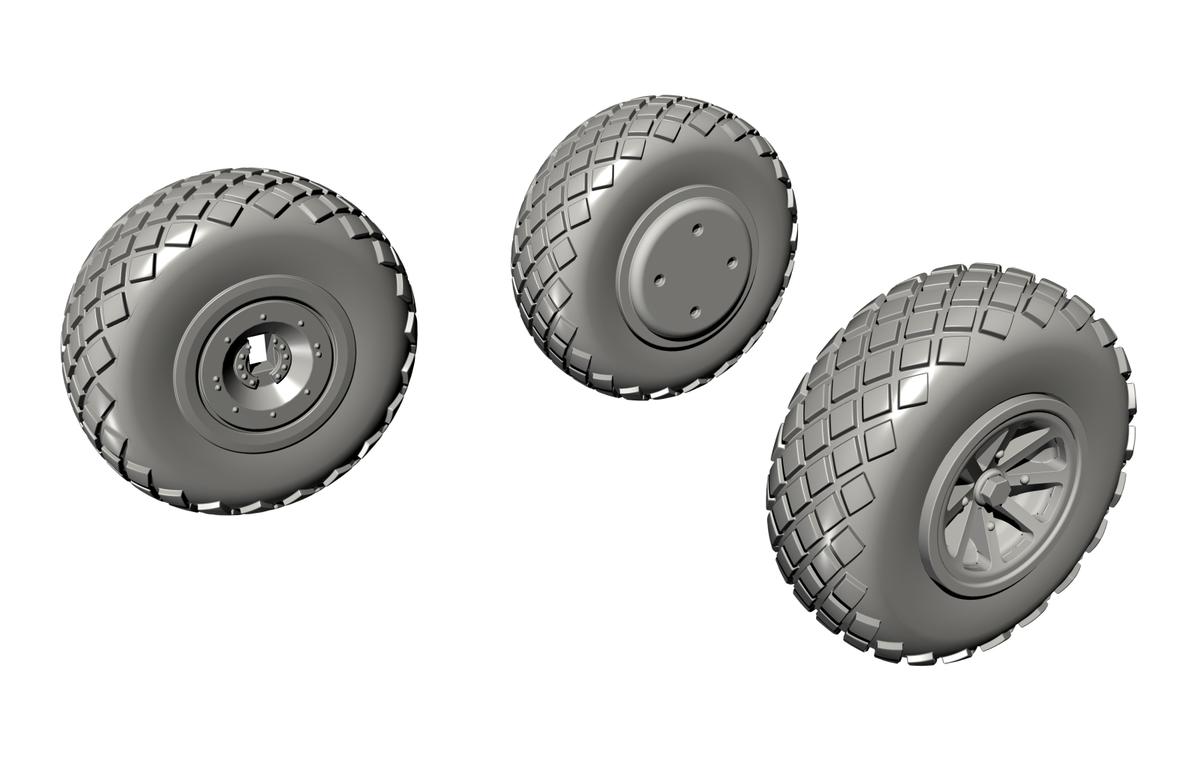 Curtiss P-40N Warhawk/Kittyhawk MK.IA/P-40E - Wheels Diamond Tread (designed to be used with Special Hobby kits)