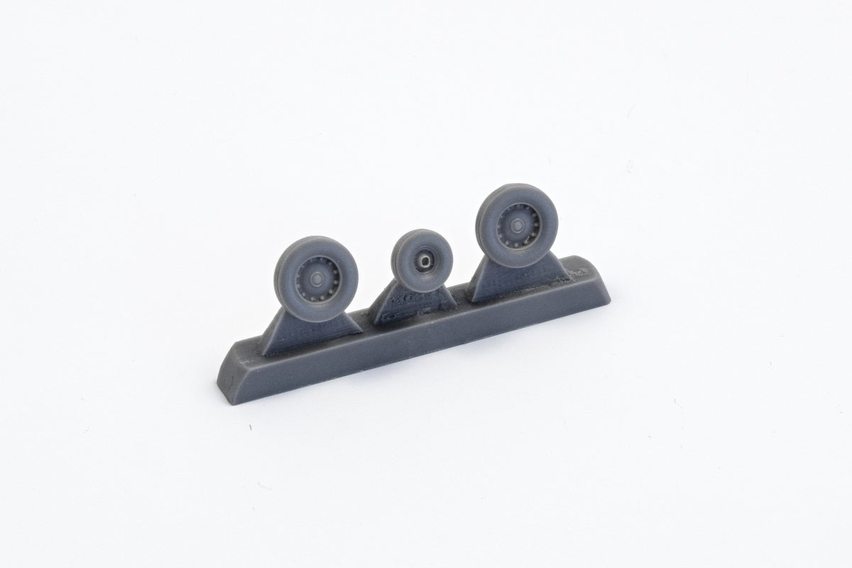 Douglas A-4C (late) and later Skyhawk Wheels (late type with plain hubs) (designed to be used with Fujimi, Hasegawa and Hobby 2000 kits) Brand new plain hub main wheels, the master patterns were 3D designed.
