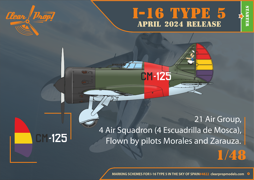 Polikarpov I-16 type 5 (in the sky of Spain late version) Starter kit