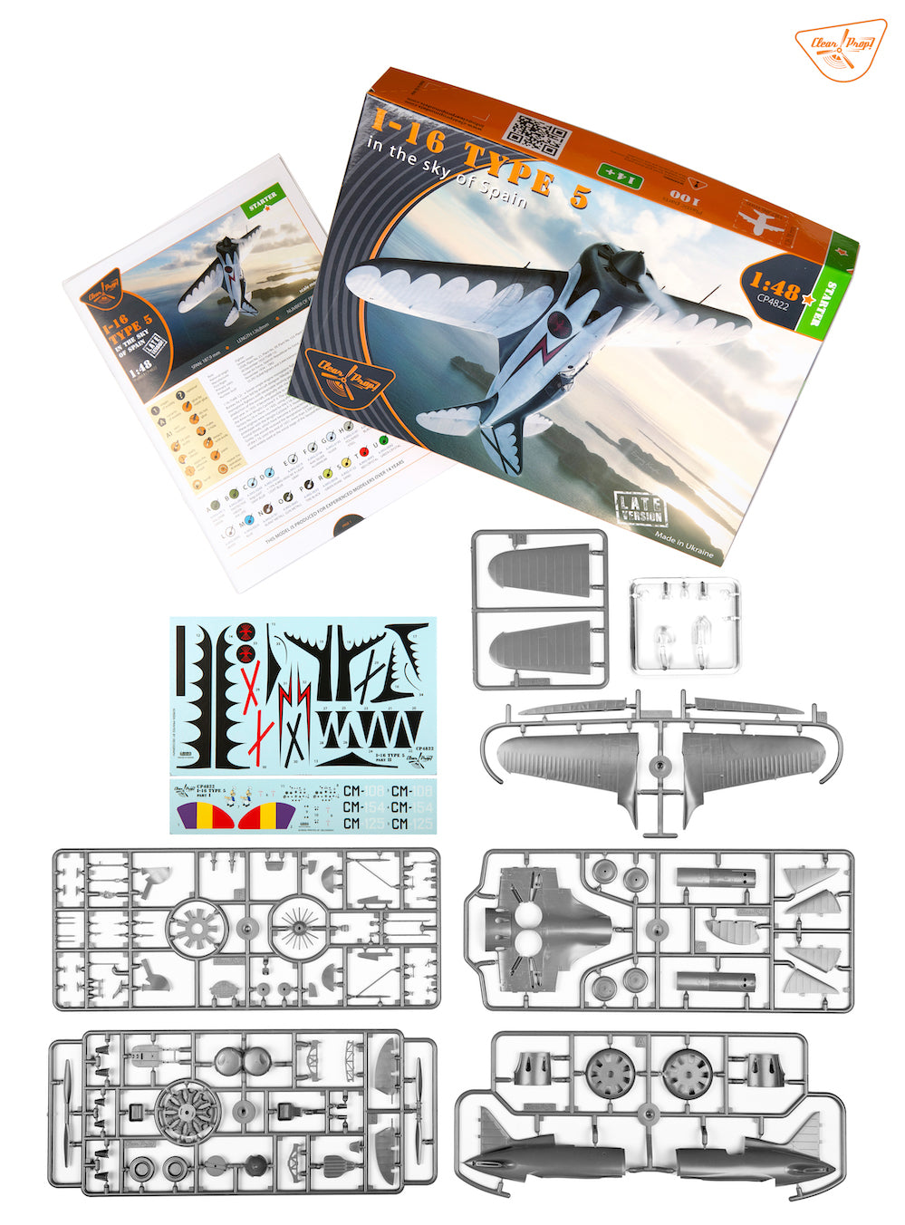 Polikarpov I-16 type 5 (in the sky of Spain late version) Starter kit