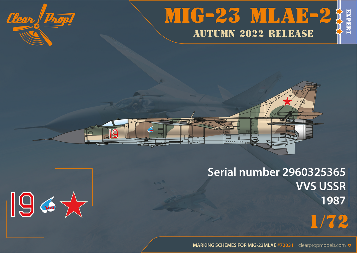 Mikoyan MiG-23MLAE-2 Flogger-G Expert kit (includes CPW7201)