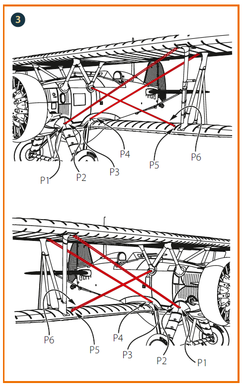 Boeing F4B-3/4 Struts (designed to be used with Clear Prop Models kits)