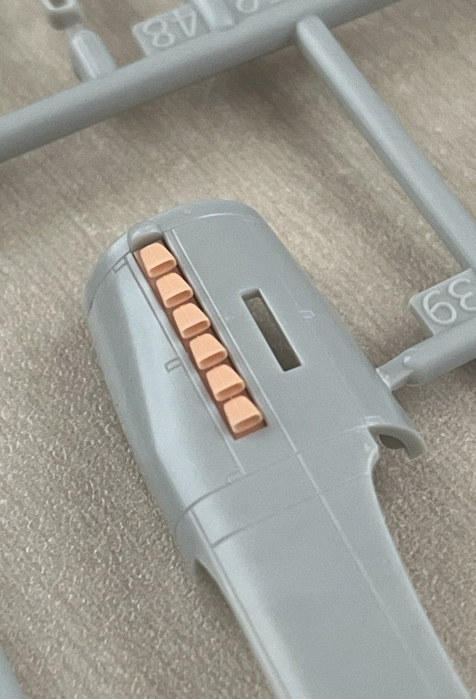 Arado Ar-240 exhausts (designed to be used with Revell kits) (3D-Printed)