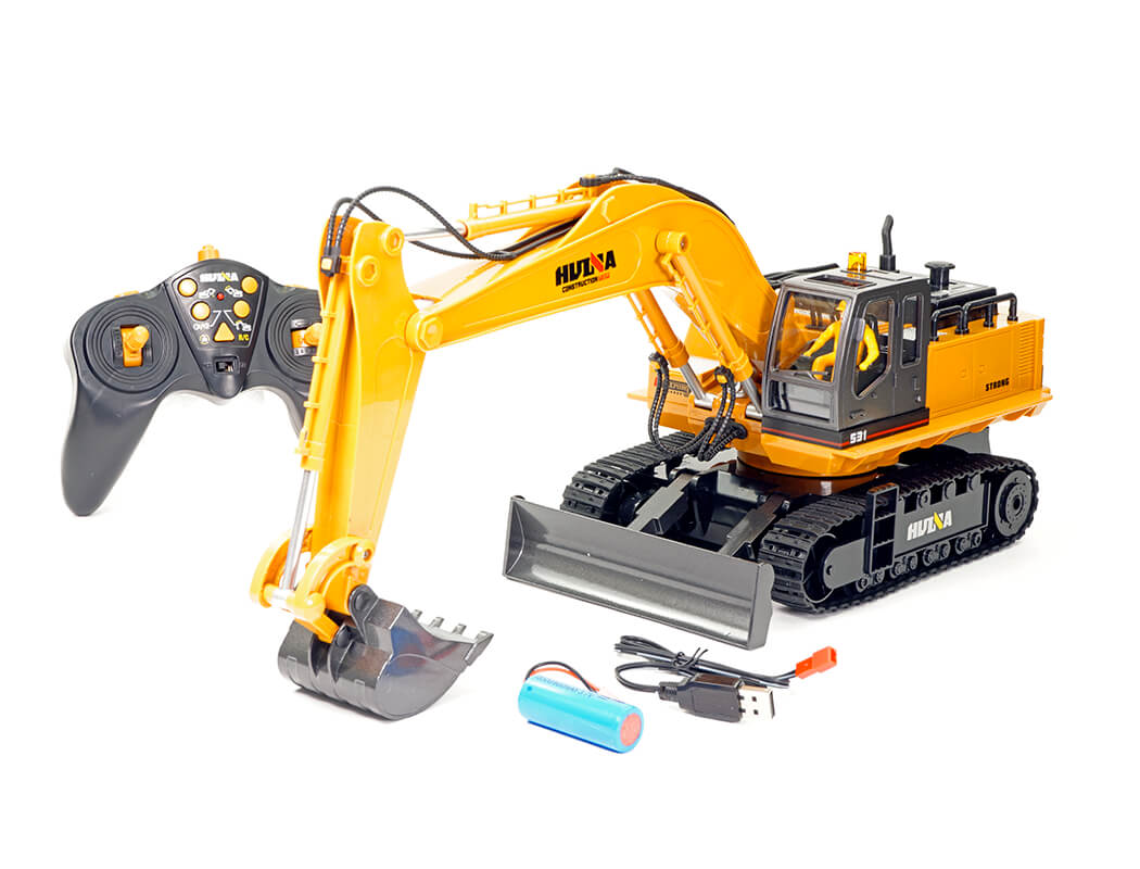 HUINA 1/16 SCALE RC EXCAVATOR 2.4G 11CH w/DIE CAST BUCKET 6