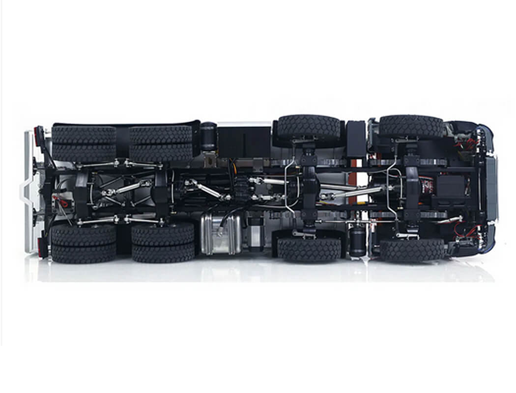 HuiNa Huina K5701 1/14 Kabolite Dump Metal 8X8 Truck 2-Speed Orange CY3367OG