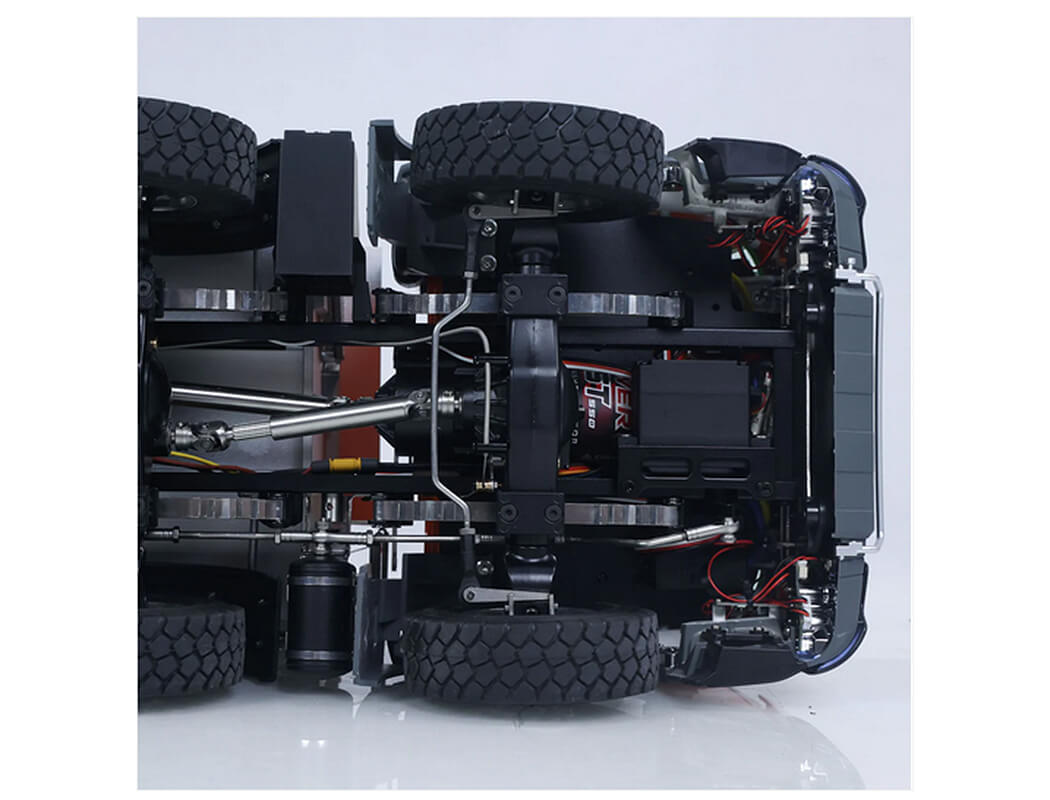 HuiNa Huina K5701 1/14 Kabolite Dump Metal 8X8 Truck 2-Speed Orange CY3367OG