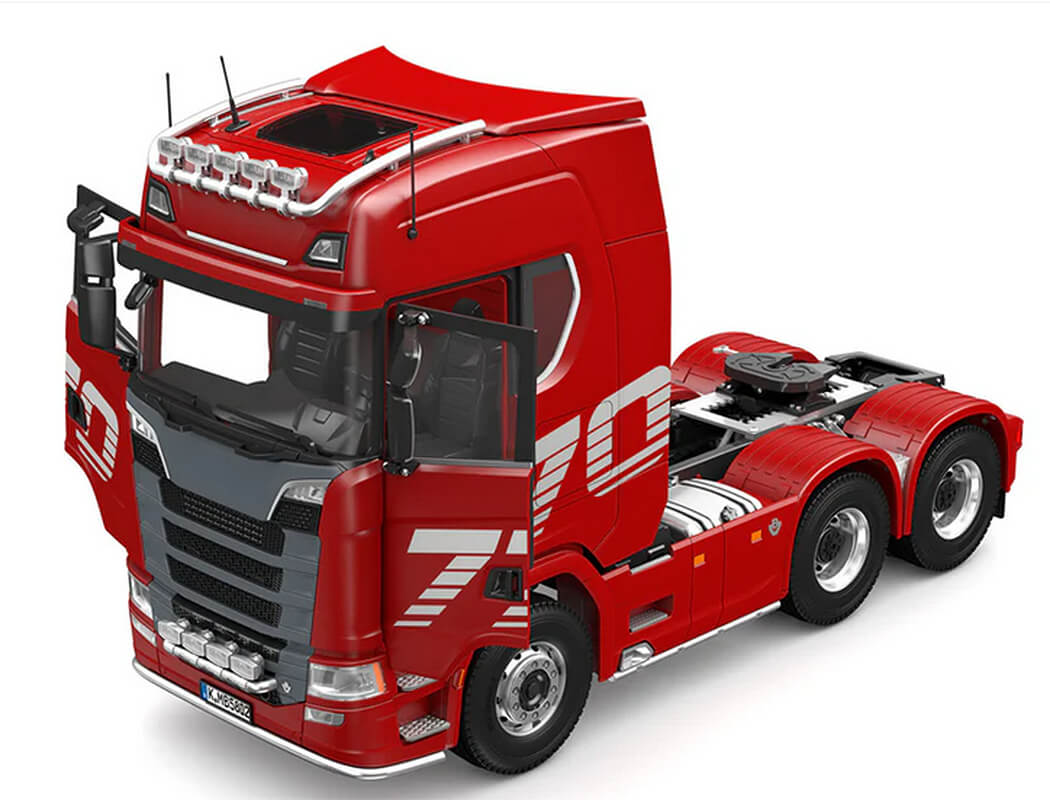 HuiNa Huina Scania K770S-100 6X6 Rc Haulage Truck Rtr - Red CY770S-R