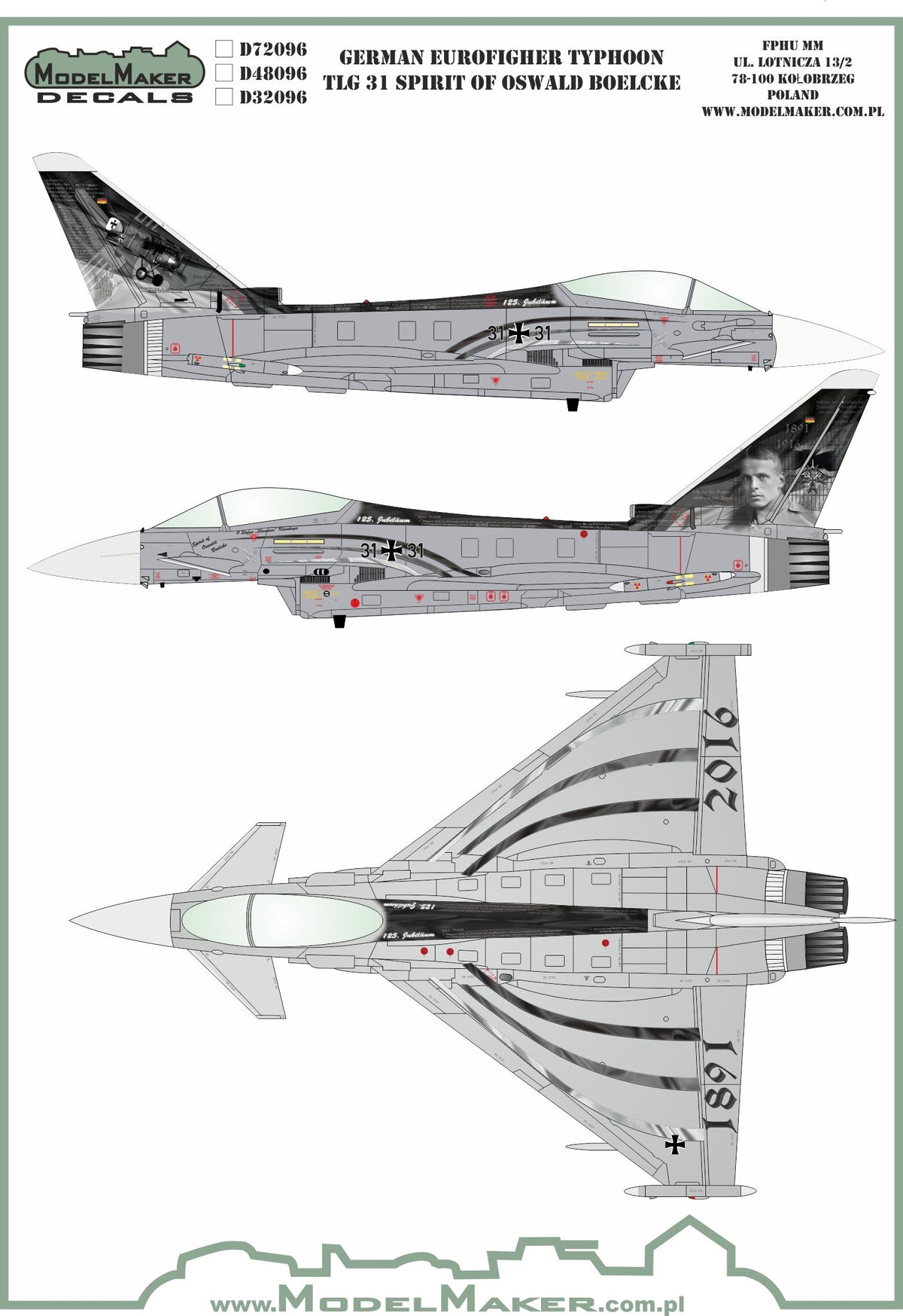 German Eurofigher Typhoon TLG 31 Spirit of Oswald Boelcke
