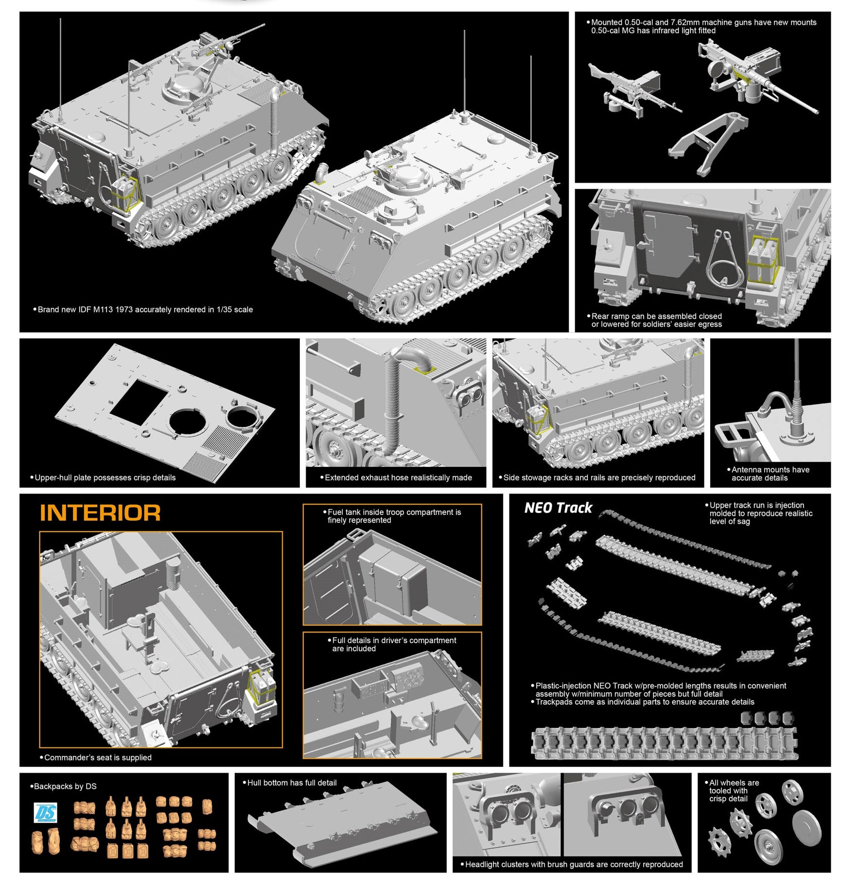 Dragon 1/35 Idf M113 Armor Personnel Carrier