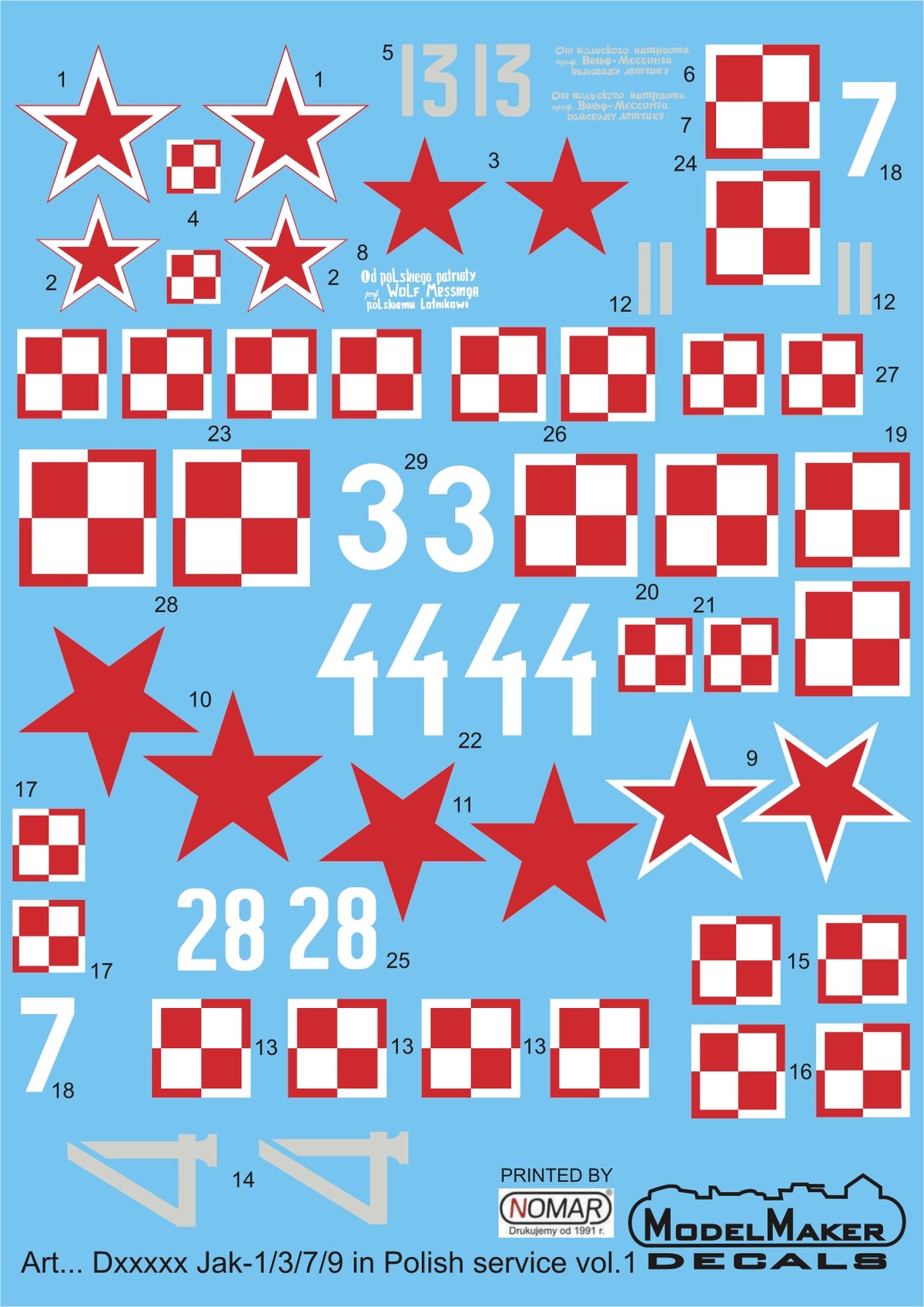 Re-printed! Yakovlev Yak-1/Yak-3/Yak-7/Yak-9 in Polish service vol. 1