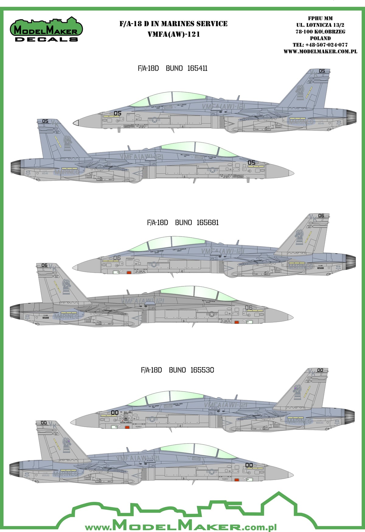 McDonnell-Douglas F/A-18D VMFA-121 Green Knights