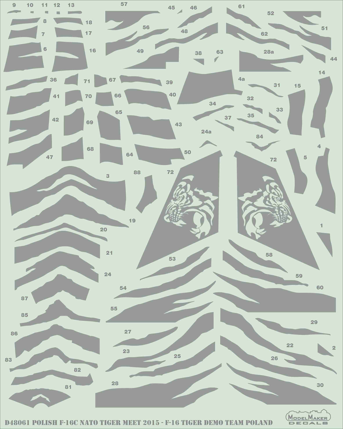 Polish Lockheed-Martin F-16C Fighting Falcon NATO Tiger Meet 2015 - Lockheed-Martin F-16 Tiger Demo Team Poland