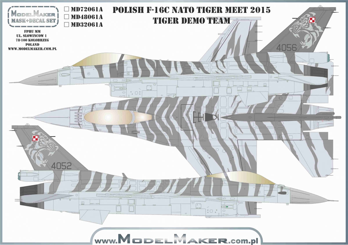 Polish Lockheed-Martin F-16C Fighting Falcon NATO Tiger Meet 2015 - Lockheed-Martin F-16 Tiger Demo Team Poland
