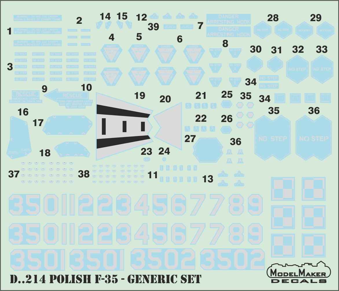 Polish Lockheed-Martin F-35A Lightning II generic set