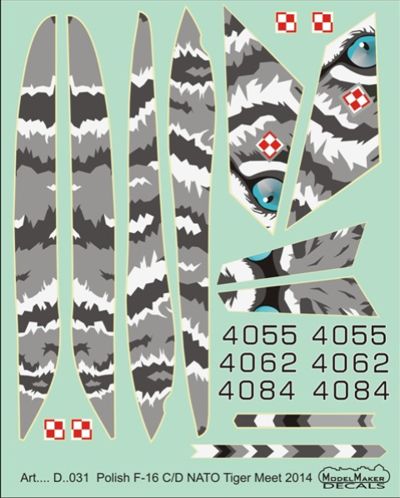 Re-printed! Polish Lockheed-Martin F-16C/F-16D NATO Tiger Meet 2014