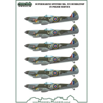 Re-released! Supermarine Spitfire Mk.XVI Bubbletop in Polish service