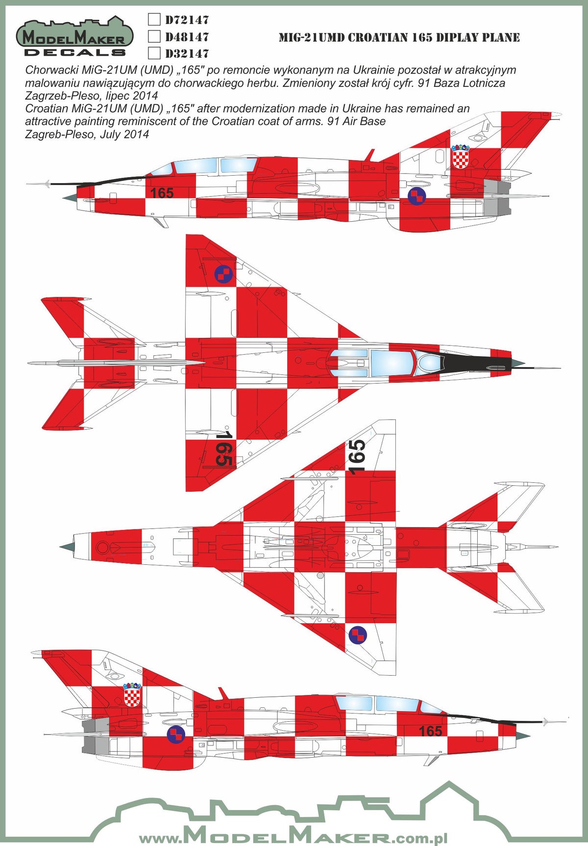Mikoyan MiG-21UMD Croatian
