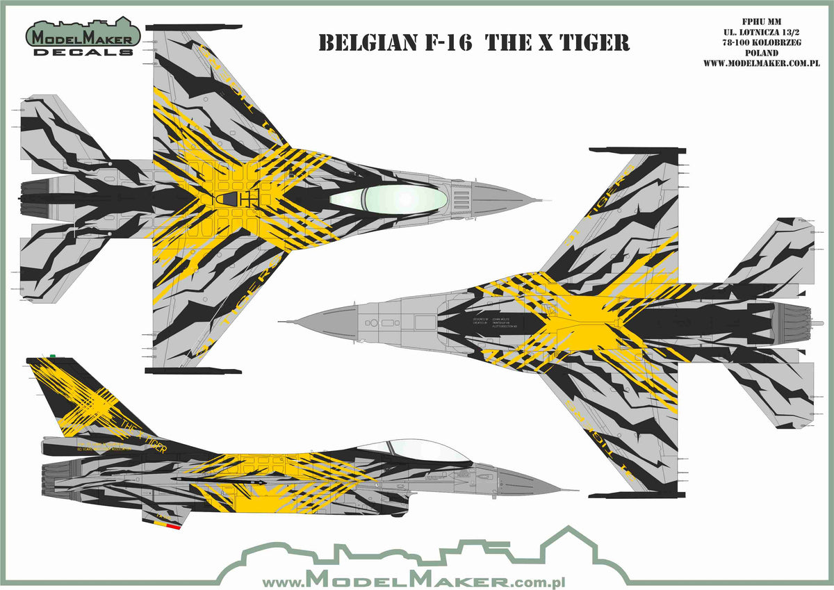 Belgian Lockheed-Martin F-16 THE X TIGER