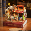 Rolife Corner Bookstore DIY Miniature House Kit DG164 11