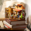 Rolife Corner Bookstore DIY Miniature House Kit DG164 3