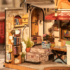 Rolife Corner Bookstore DIY Miniature House Kit DG164 7