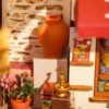 Rolife Corner Bookstore DIY Miniature House Kit DG164 8