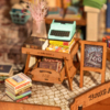 Rolife Corner Bookstore DIY Miniature House Kit DG164 9