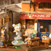 Rolife Corner Bookstore DIY Miniature House Kit DG164 10