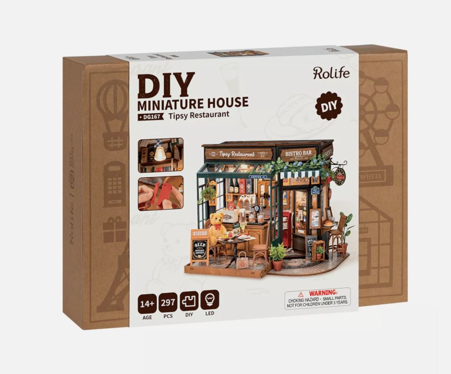 Rolife Tipsy Restaurant DIY Miniature House DG167