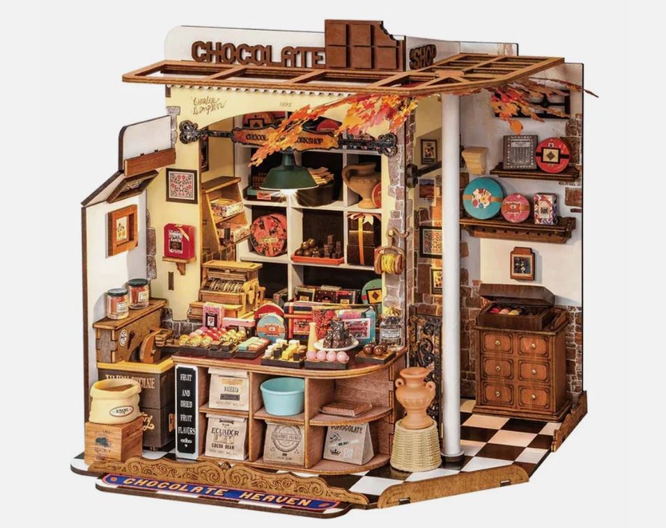 Rolife Henry’s Chocolate Shop DIY Miniature Dollhouse Model Kit DG174