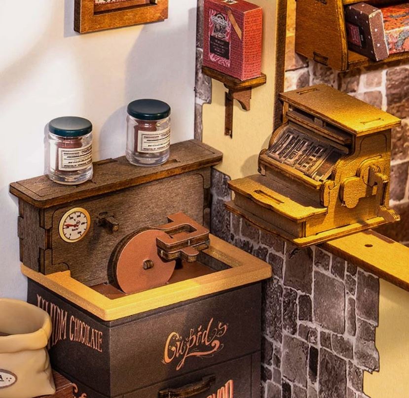 Rolife Henry’s Chocolate Shop DIY Miniature Dollhouse Model Kit DG174