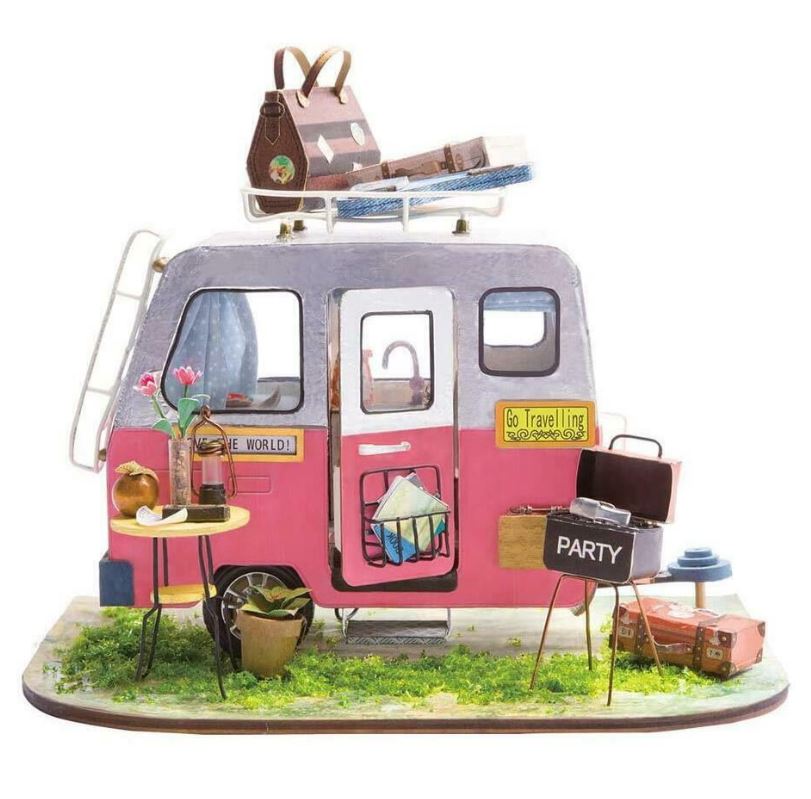 ROLIFE 3D Dollhouse Building Kit - LED Happy Camper DG1M04