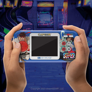 Super Street Fighter II Pocket Player Pro Portable Gaming System (2 Games In 1)