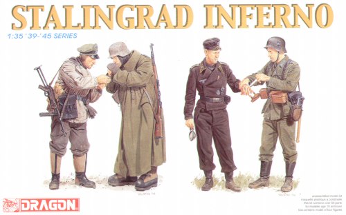 Stalingrad Inferno. 4 German soldiers