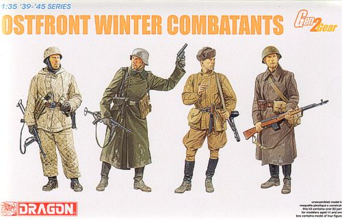 Ostfront Winter Combatants German and Russian figures (WWII)